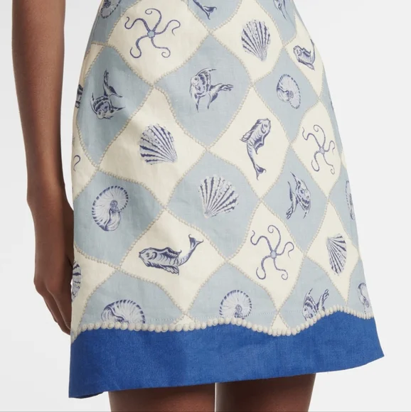 Alemais Pia printed linen minidress - Picture 4 of 13